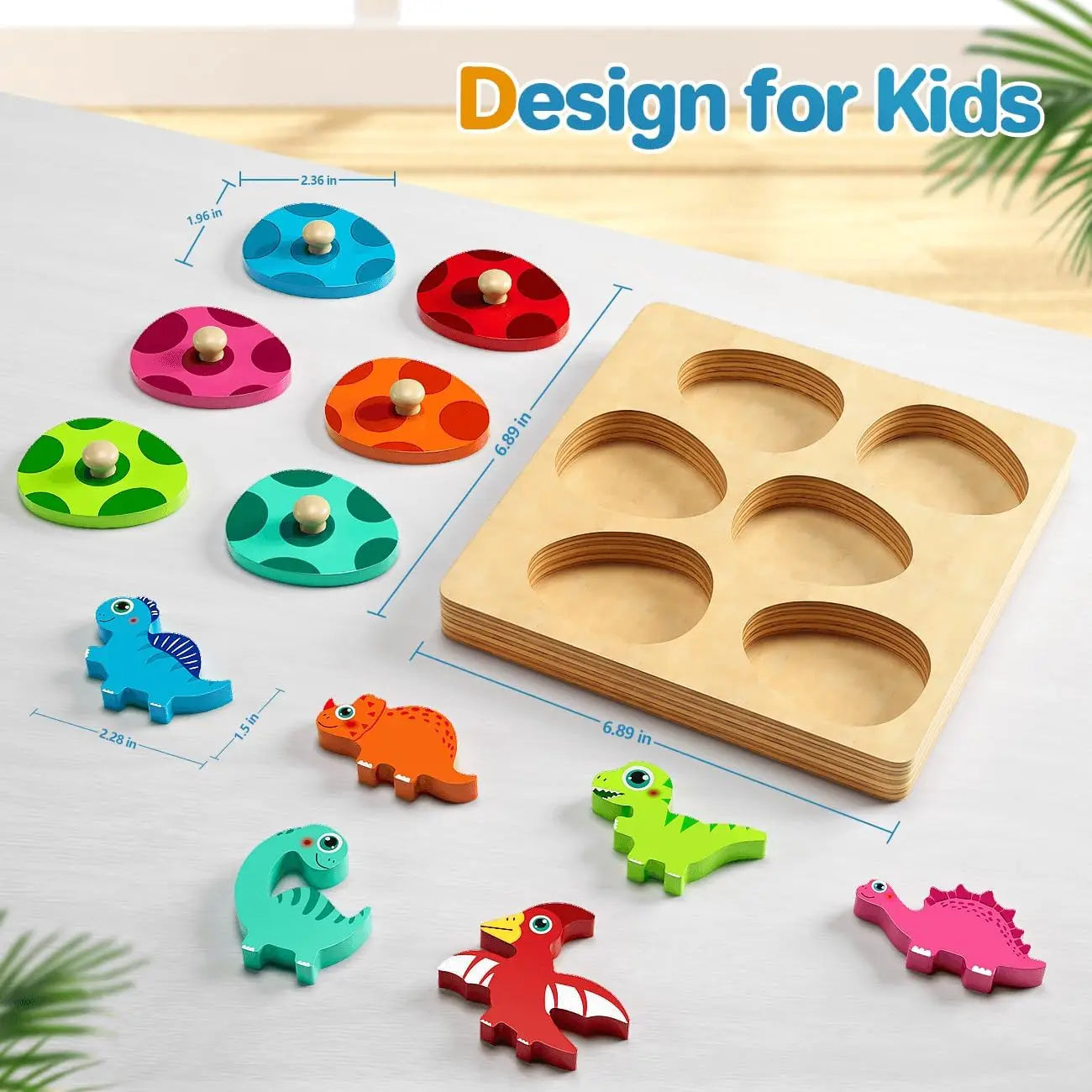 DinoMatch Montessori Puzzle Set